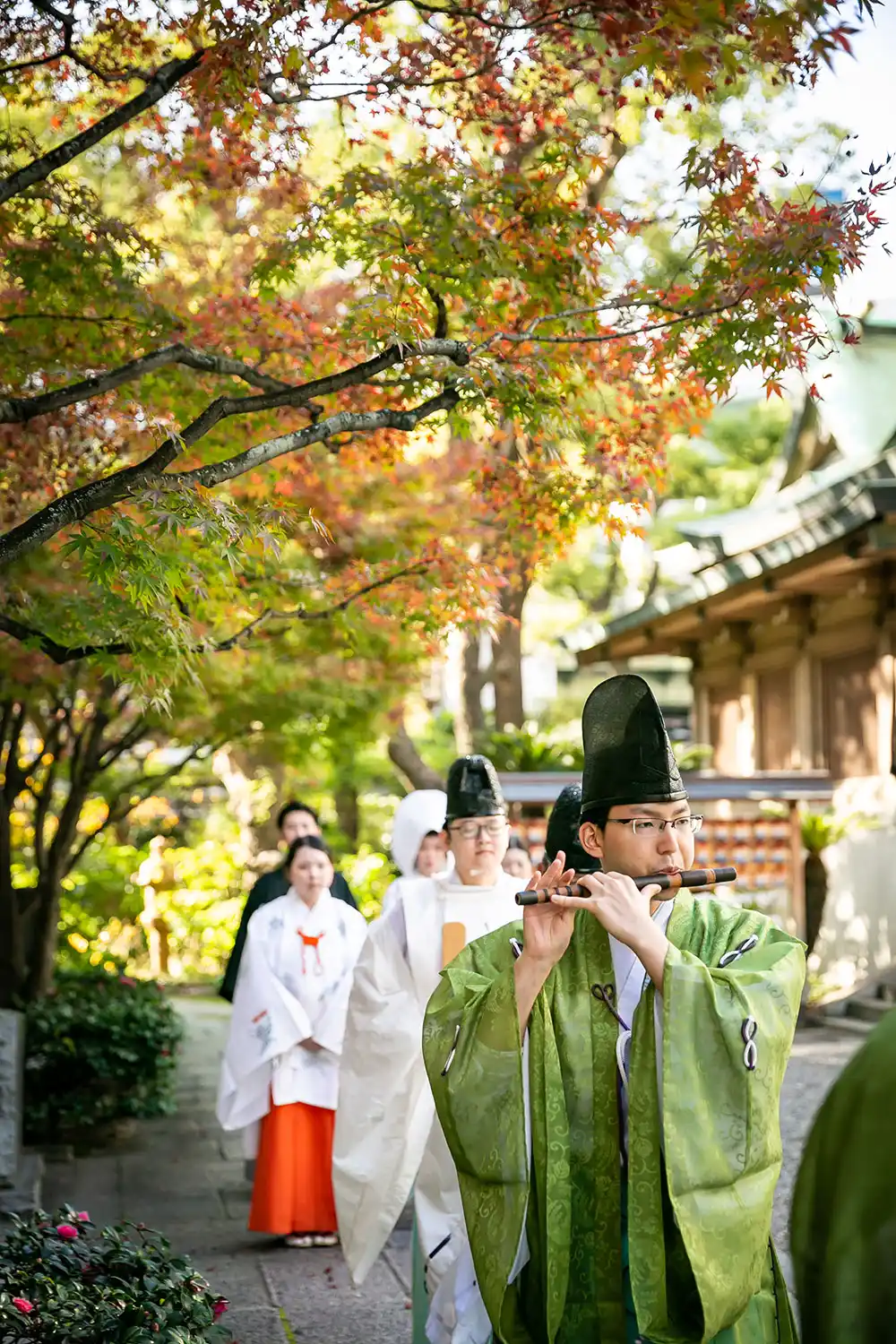 坐摩神社 参進