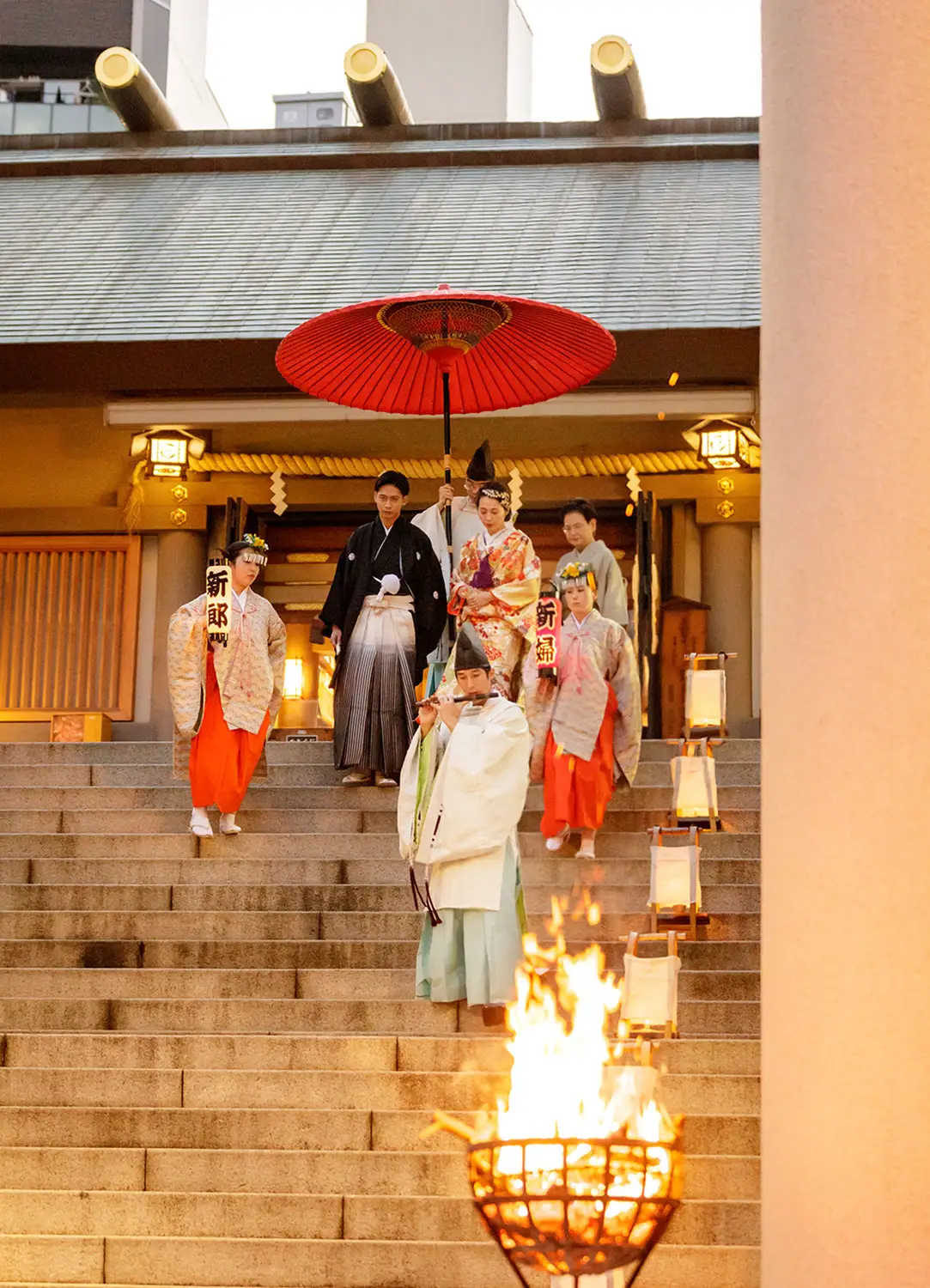 芝大神宮 篝火