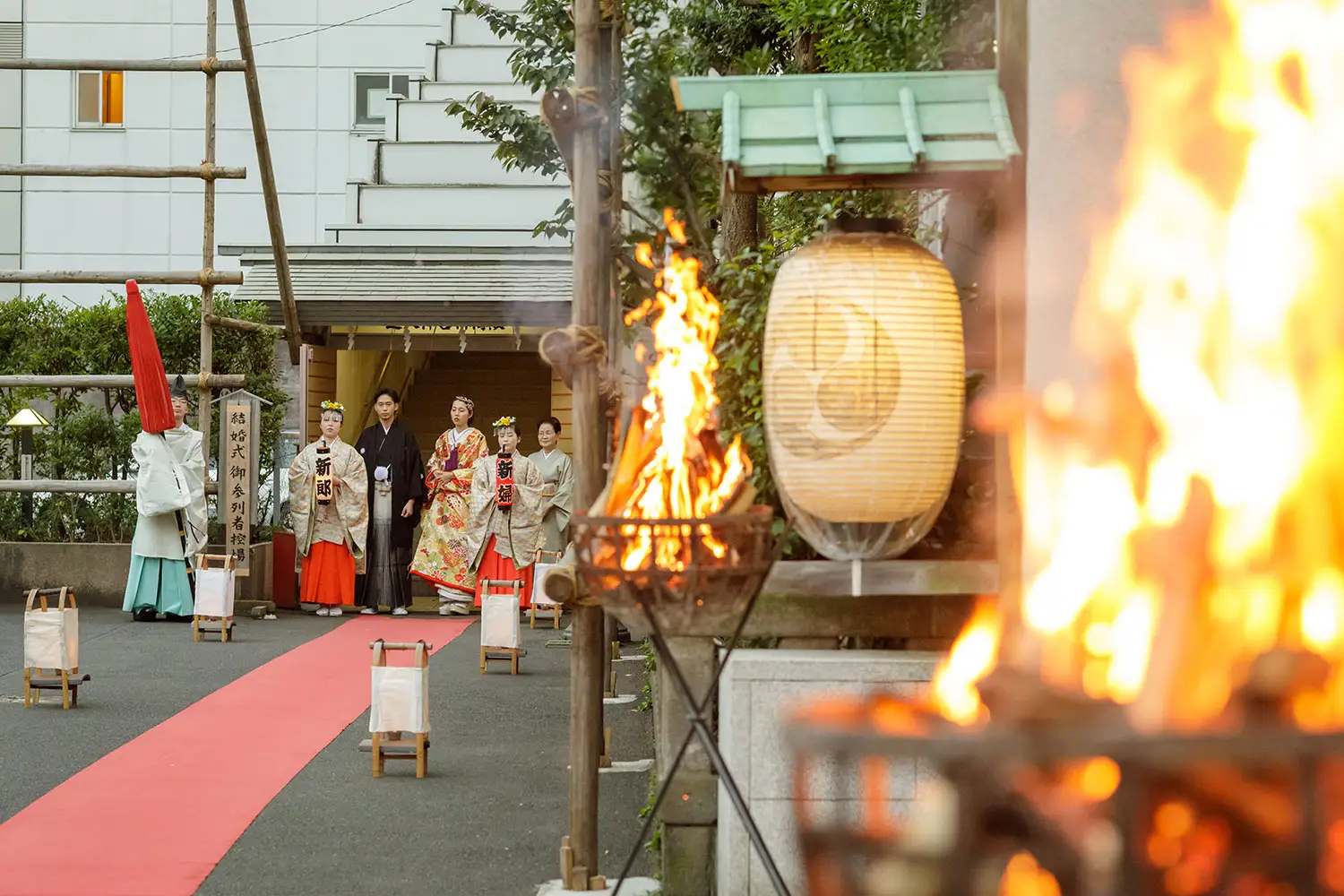 芝大神宮 篝火